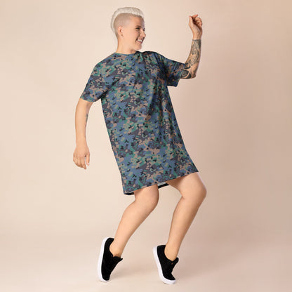 Swedish Experimental CAMO T-shirt dress - Womens T-Shirt Dress