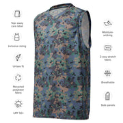 Flecktarn Experimental Swedish CAMO Unisex Basketball Jersey