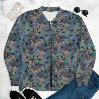 Swedish Experimental CAMO Unisex Bomber Jacket