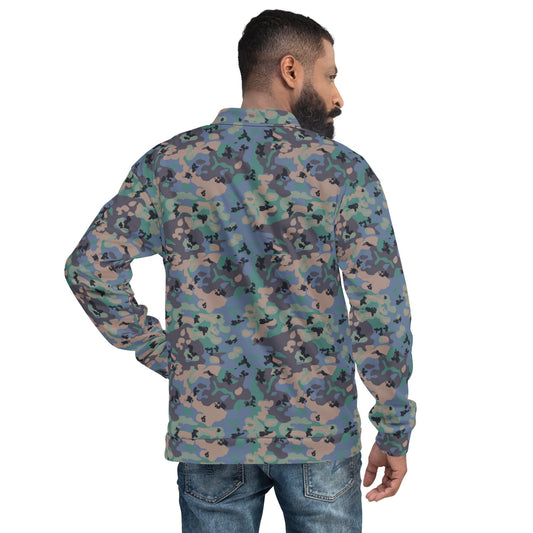 Swedish Experimental CAMO Unisex Bomber Jacket - Jackets