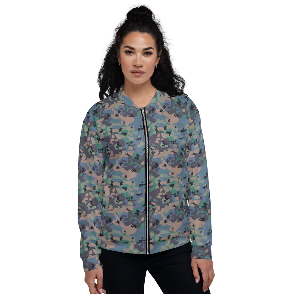 Swedish Experimental CAMO Unisex Bomber Jacket