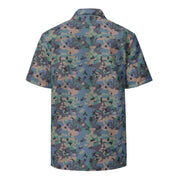 Flecktarn Experimental Swedish CAMO Unisex Short-Sleeve Button Shirt - Button-Up