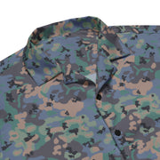 Flecktarn Experimental Swedish CAMO Unisex Short-Sleeve Button Shirt - Button-Up
