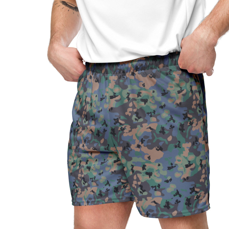 Flecktarn Experimental Swedish CAMO Unisex Mesh Shorts