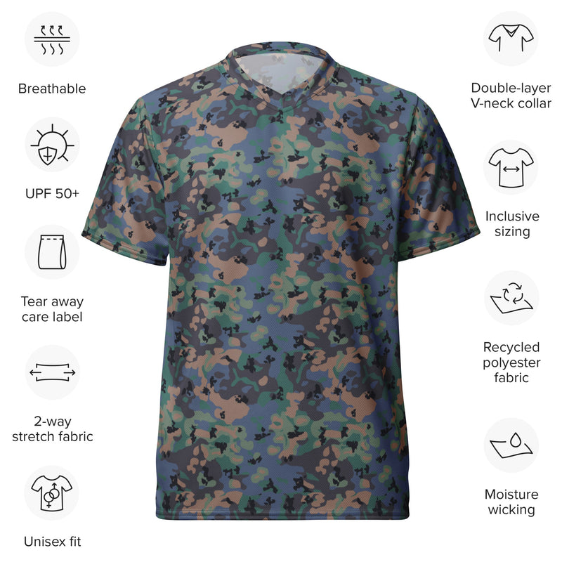 Flecktarn Experimental Swedish CAMO Unisex Sports Jersey