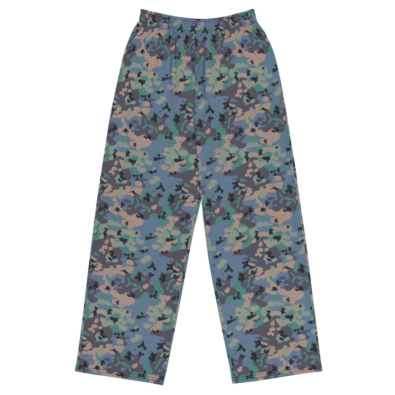 Flecktarn Experimental Swedish CAMO Unisex Wide-Leg Leisure Pants - 2XS - Pant