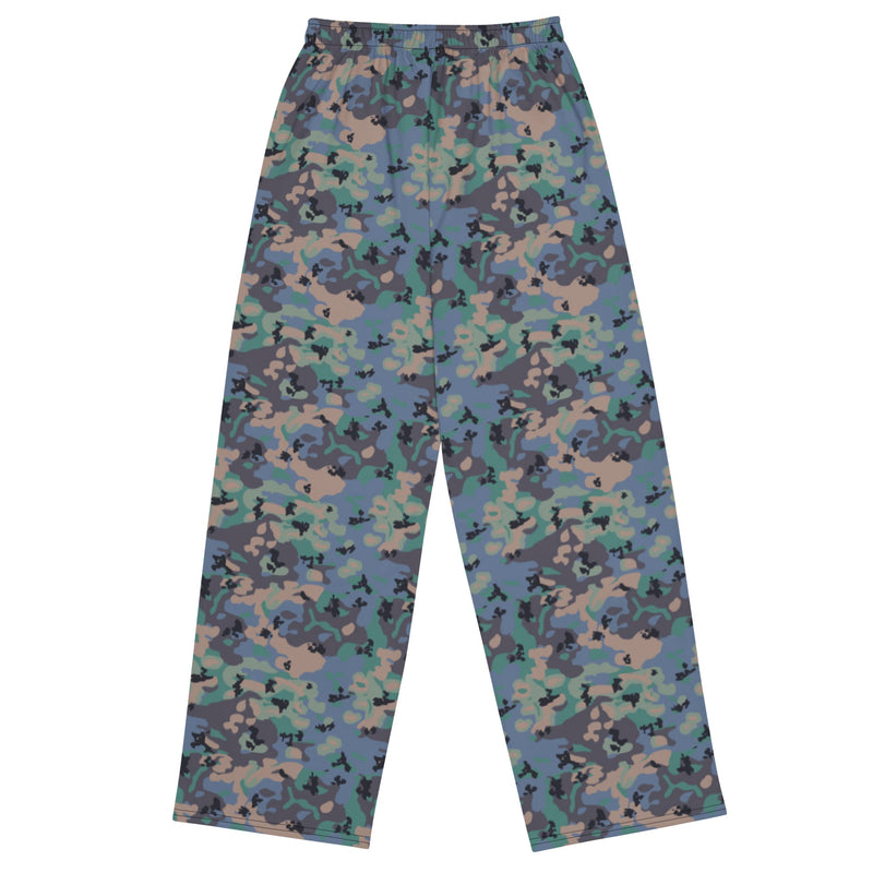 Flecktarn Experimental Swedish CAMO Unisex Wide-Leg Leisure Pants - Pant