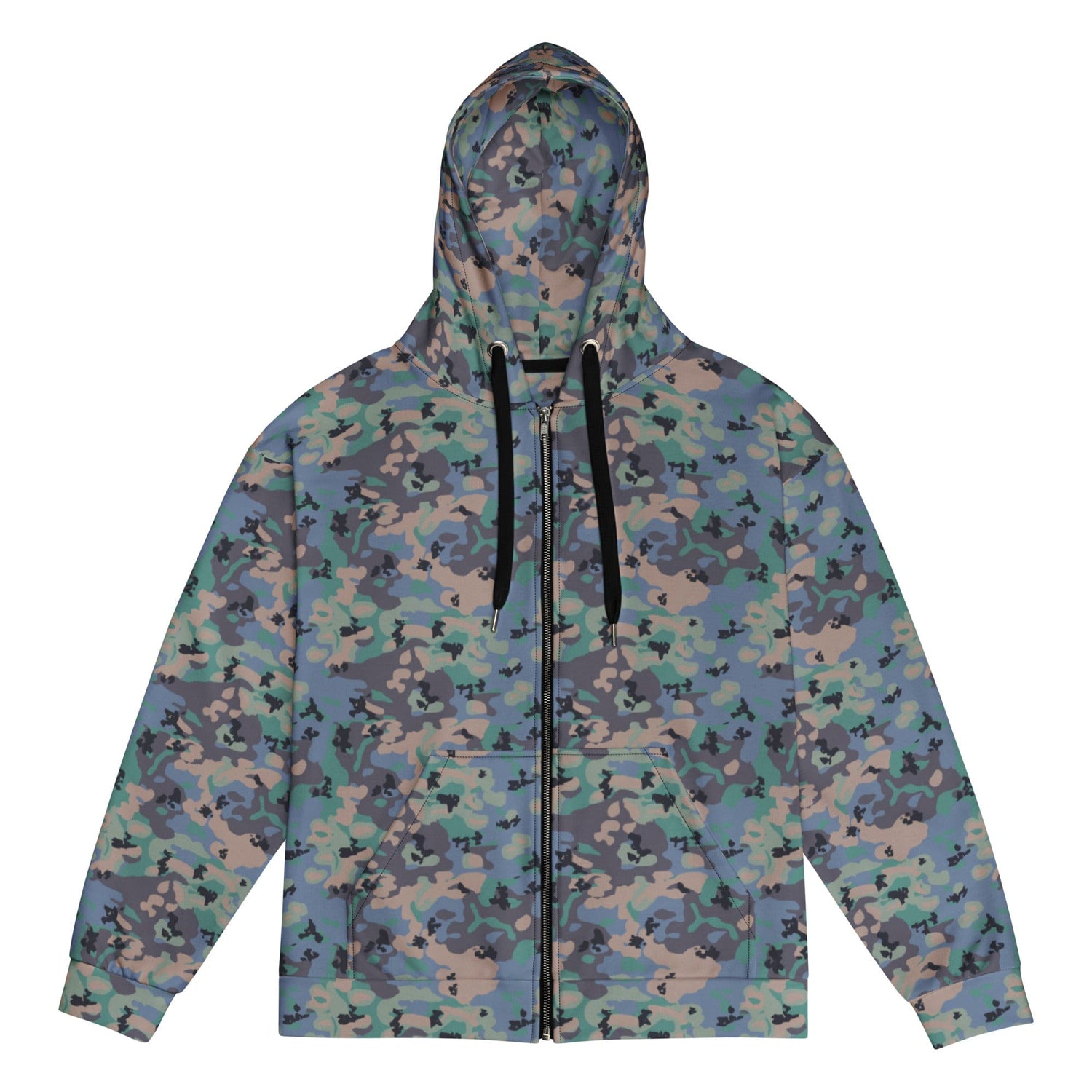 Swedish Experimental CAMO Unisex zip hoodie - 2XS - Zip Hoodies