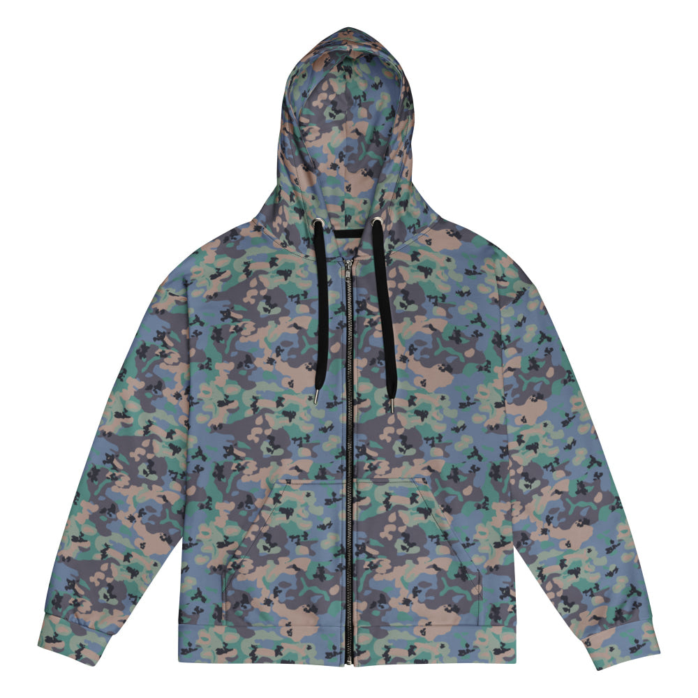 Swedish Experimental CAMO Unisex zip hoodie - 2XS - Zip Hoodie