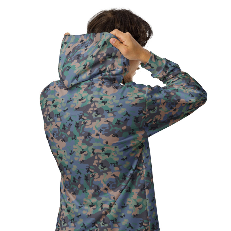 Flecktarn Experimental Swedish CAMO Unisex Zip Hoodie