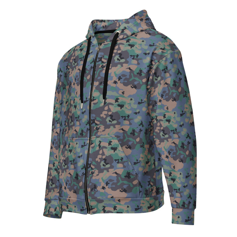Flecktarn Experimental Swedish CAMO Unisex Zip Hoodie
