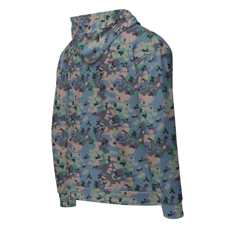 Flecktarn Experimental Swedish CAMO Unisex Zip Hoodie