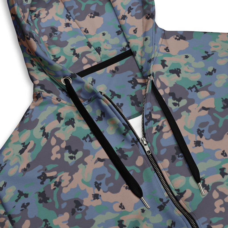 Flecktarn Experimental Swedish CAMO Unisex Zip Hoodie