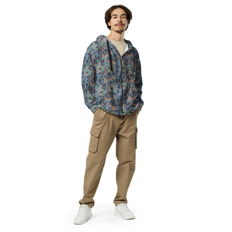 Flecktarn Experimental Swedish CAMO Unisex Zip Hoodie