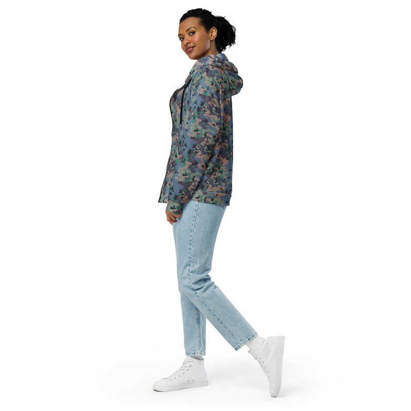 Flecktarn Experimental Swedish CAMO Unisex Zip Hoodie