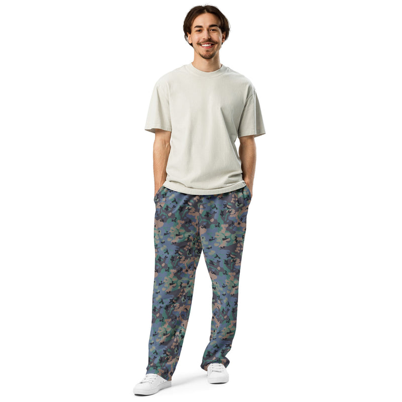 Flecktarn Experimental Swedish CAMO Unisex Wide-Leg Joggers