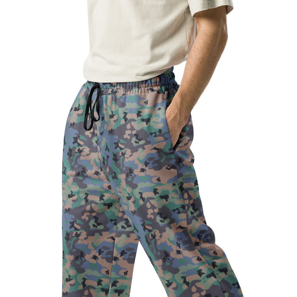 Swedish Experimental CAMO Wide-leg joggers - Unisex Joggers