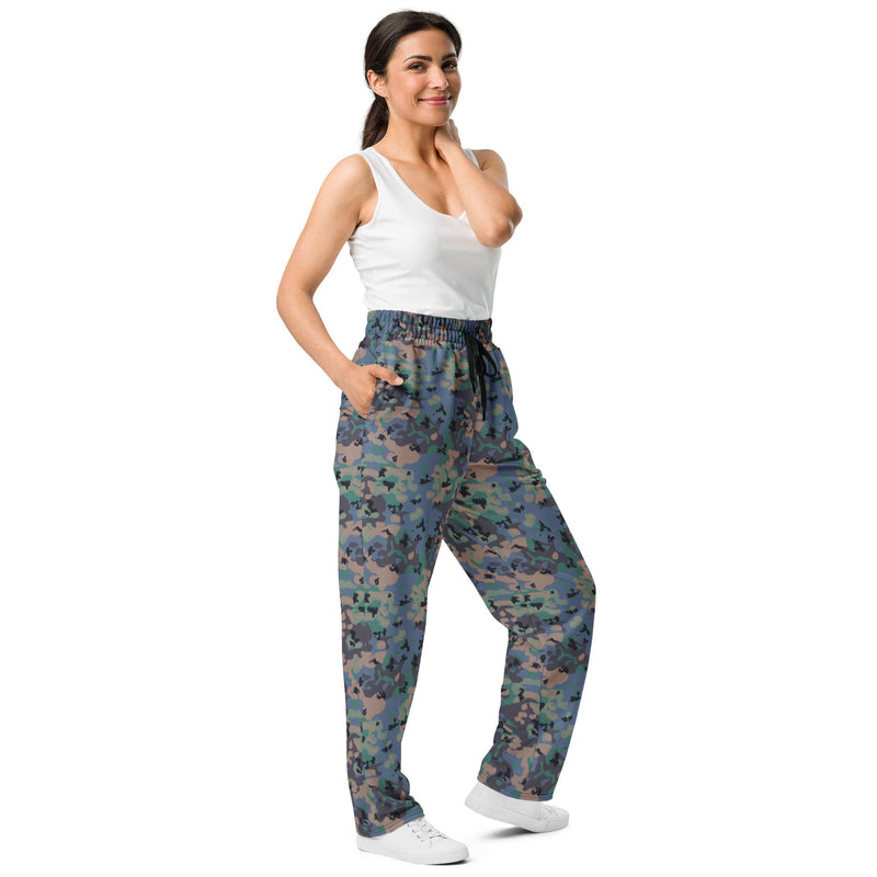 Flecktarn Experimental Swedish CAMO Unisex Wide-Leg Joggers