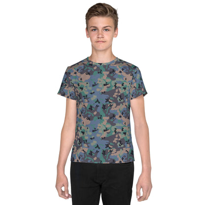 Swedish Experimental CAMO Youth crew neck t-shirt - 8 - Crew Neck T-shirt