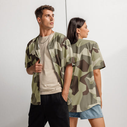 Swedish M90 Desert CAMO Unisex Baseball Jersey - 2XS