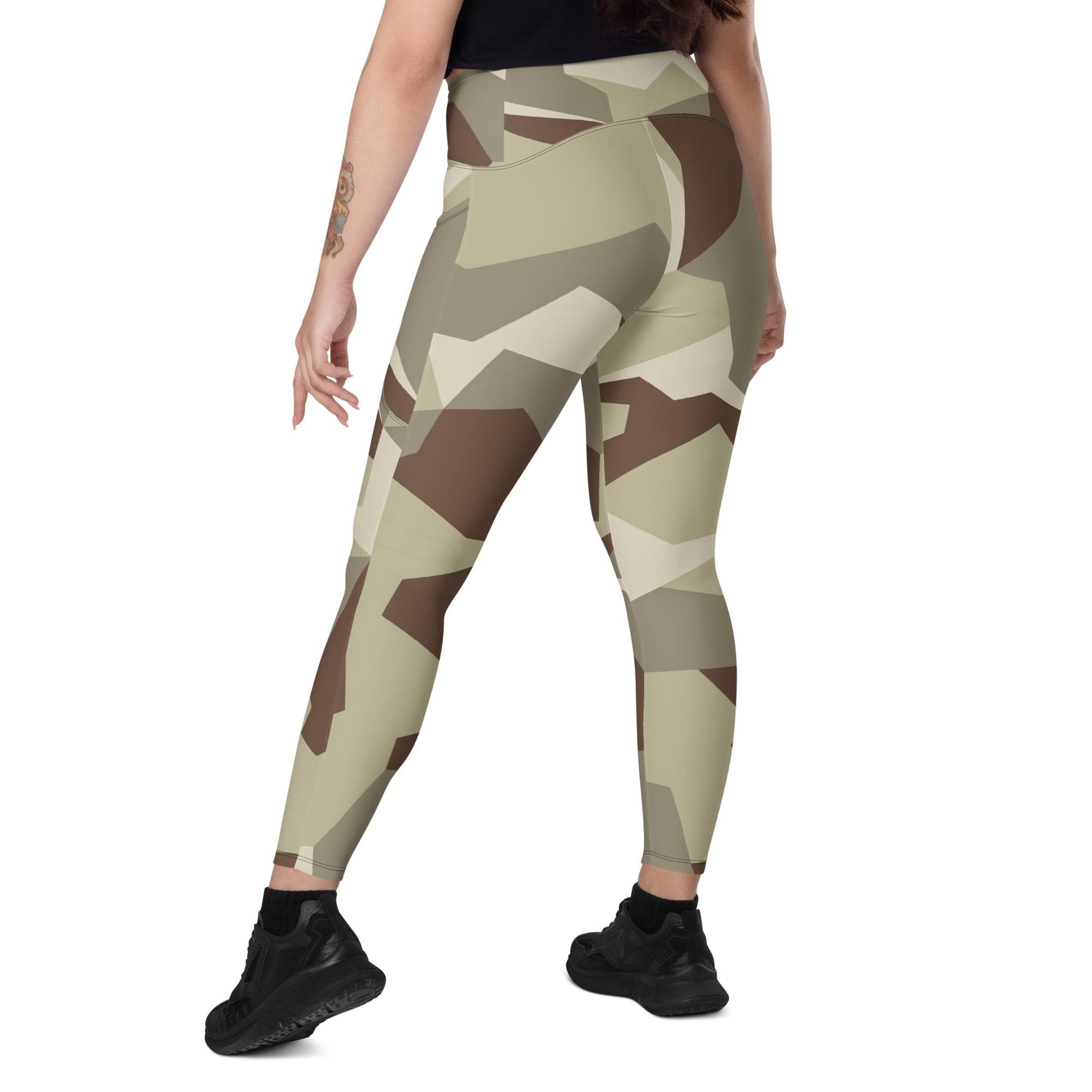 Swedish M90 Desert CAMO Leggings with pockets - Womens With Pockets