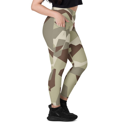 Swedish M90 Desert CAMO Leggings with pockets - Womens With Pockets