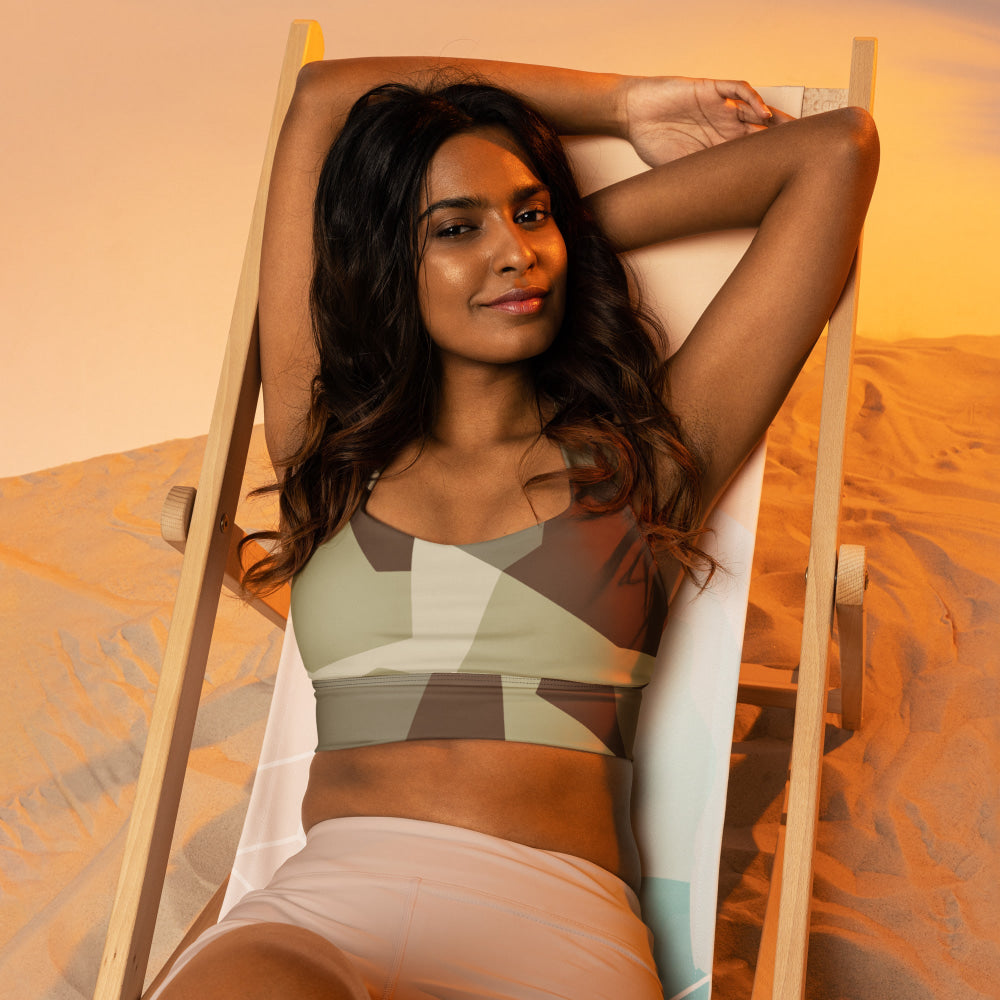 Swedish M90 Desert CAMO Longline sports bra - Womens Sports Bra