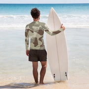 M90 Swedish Desert CAMO Mens Long-Sleeve Rash Guard