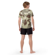 M90 Swedish Desert CAMO Mens Short-Sleeve Rash Guard - SS