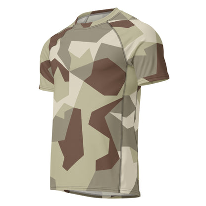 Swedish M90 Desert CAMO Mens Short-Sleeve Rash Guard
