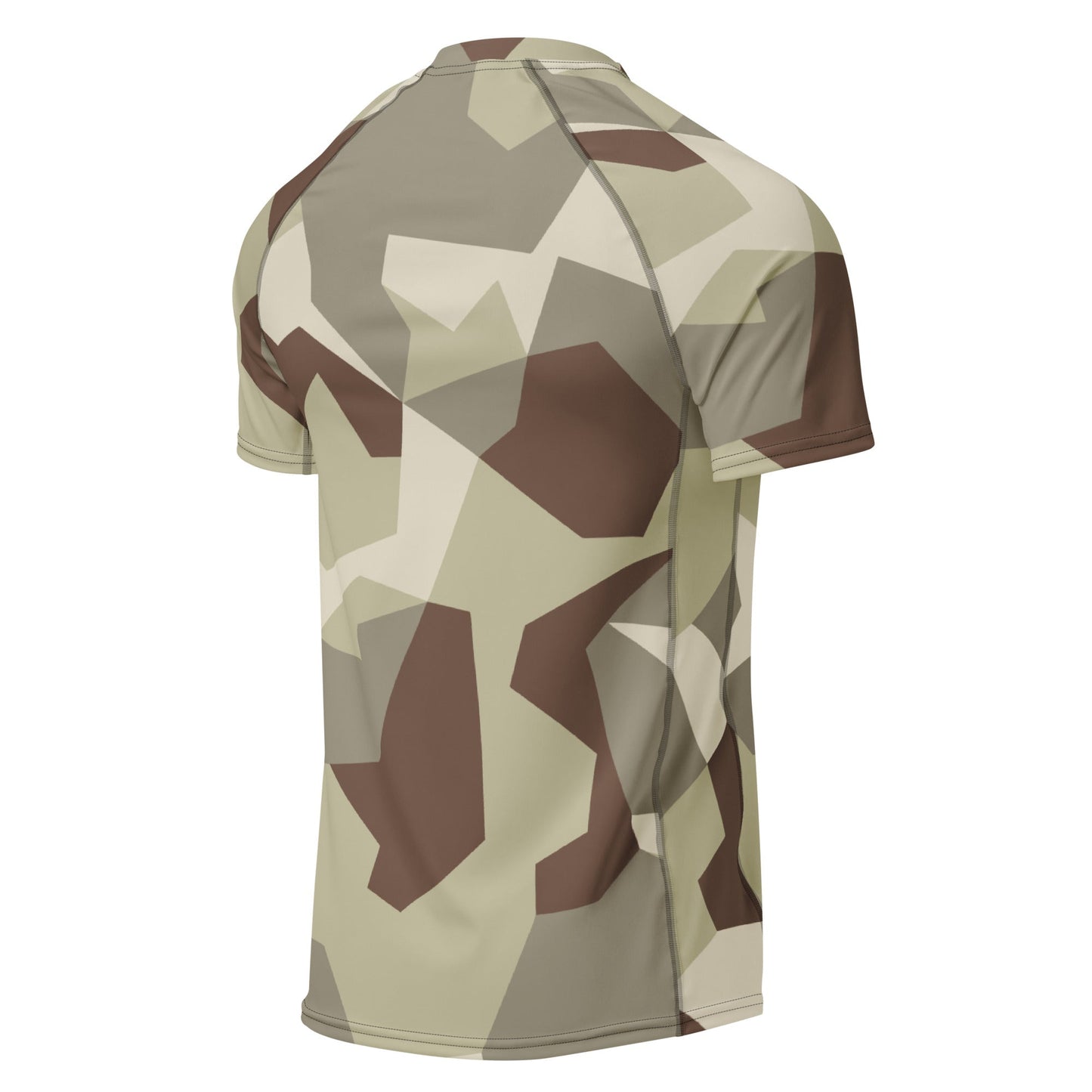 Swedish M90 Desert CAMO Mens Short-Sleeve Rash Guard
