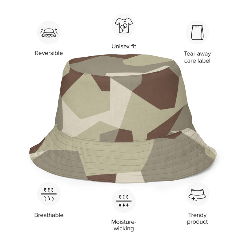 M90 Swedish Desert CAMO Reversible Bucket Hat - Head