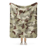 M90 Swedish Desert CAMO Sherpa Blanket - 50″×60″