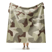 M90 Swedish Desert CAMO Sherpa Blanket - 60″×80″