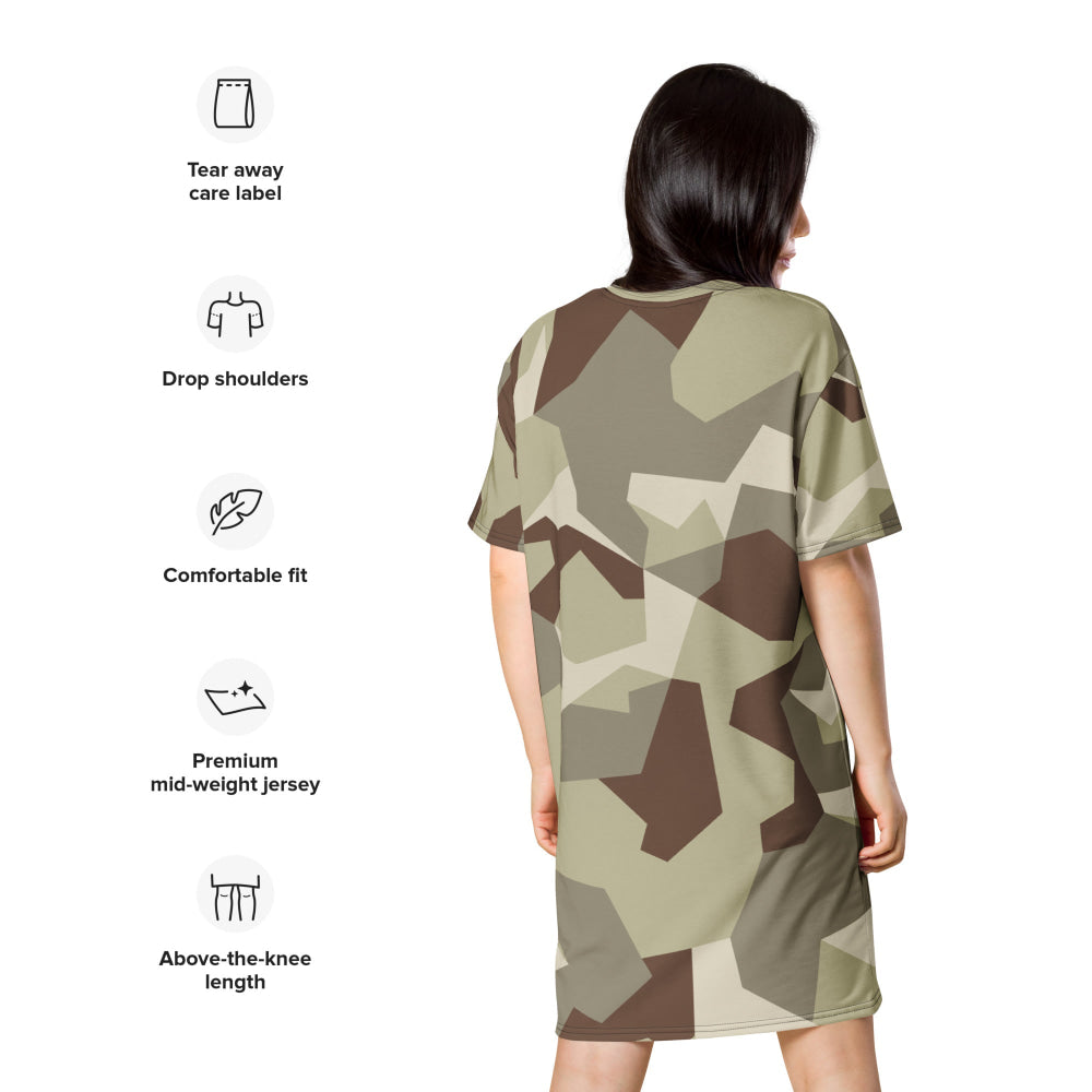 Swedish M90 Desert CAMO T-shirt dress - Womens T-Shirt Dress