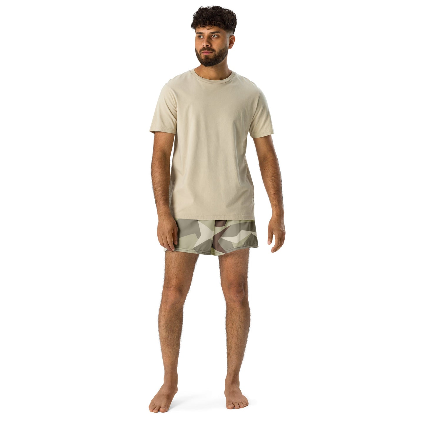 Swedish M90 Desert CAMO Unisex Athletic Shorts