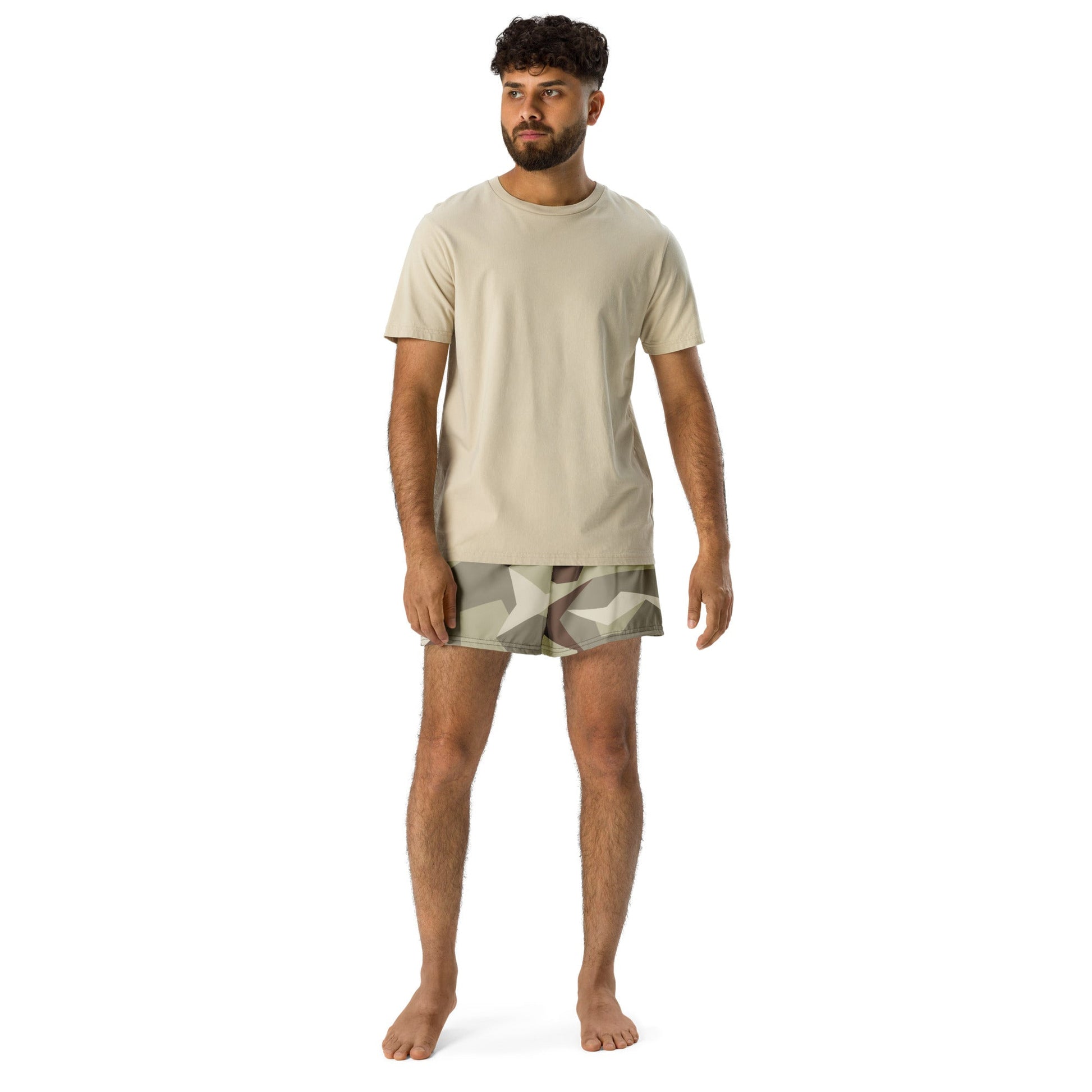 Swedish M90 Desert CAMO Unisex Athletic Shorts