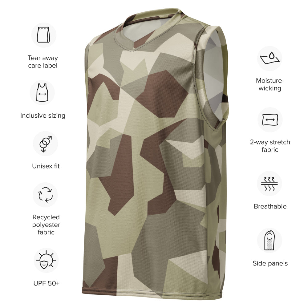 Swedish M90 Desert CAMO unisex basketball jersey - Unisex Basketball Jersey