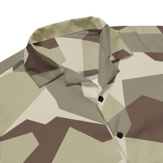 Swedish M90 Desert CAMO Unisex button shirt - Button Shirts