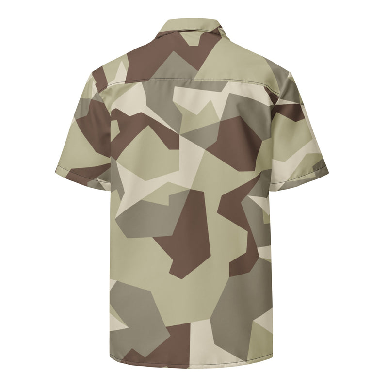 M90 Swedish Desert CAMO Unisex Short-Sleeve Button Shirt - Button-Up