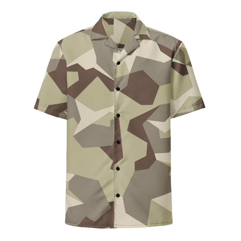 M90 Swedish Desert CAMO Unisex Short-Sleeve Button Shirt - Button-Up