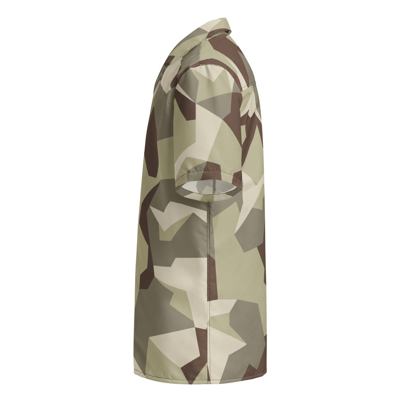 M90 Swedish Desert CAMO Unisex Short-Sleeve Button Shirt - Button-Up