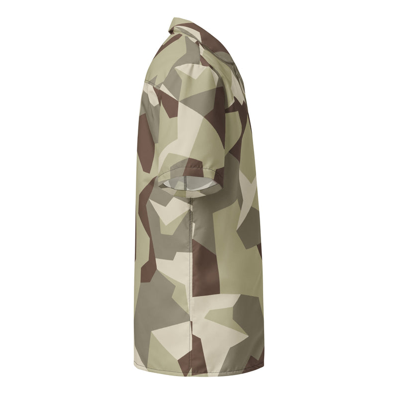 M90 Swedish Desert CAMO Unisex Short-Sleeve Button Shirt - Button-Up