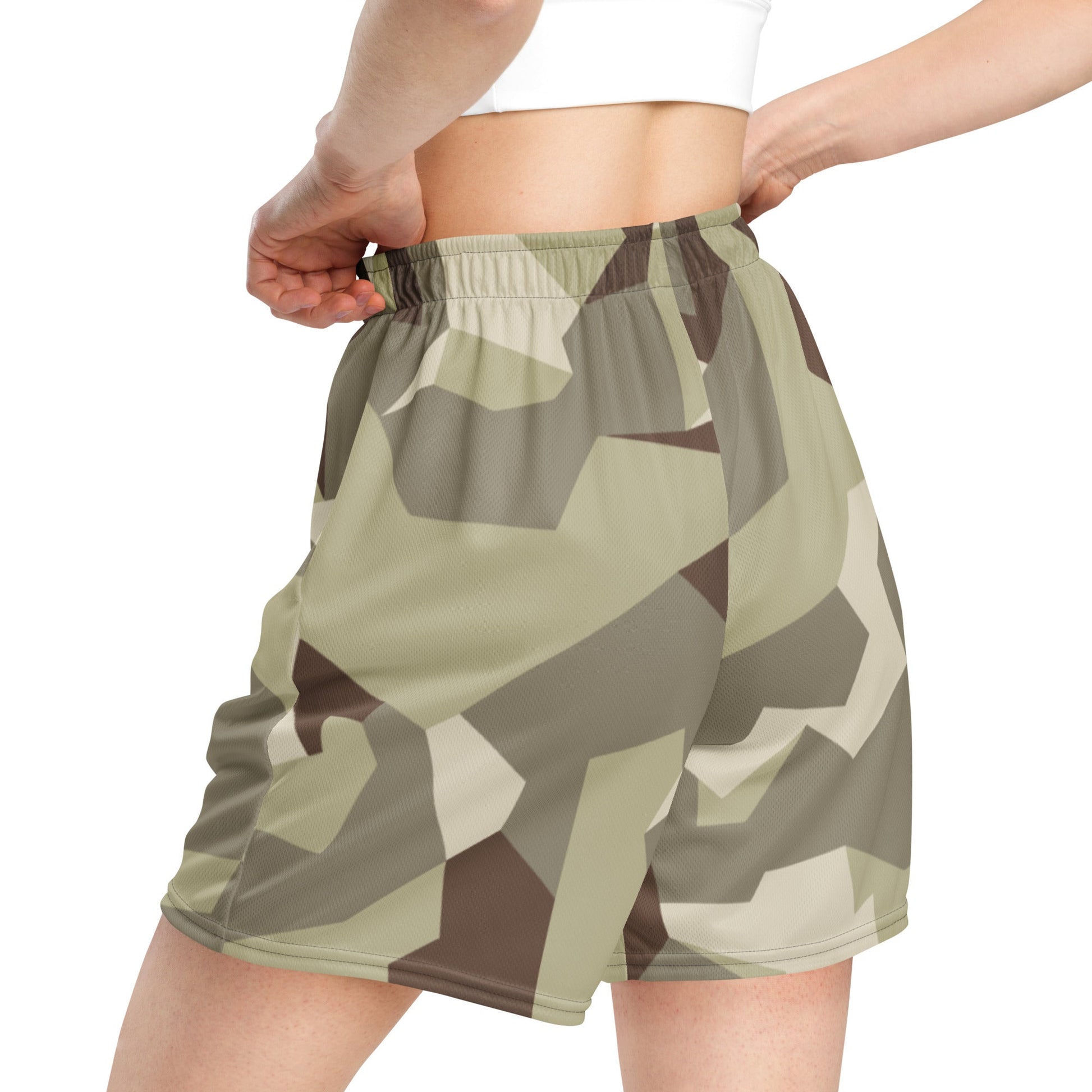 Swedish M90 Desert CAMO Unisex Mesh Shorts