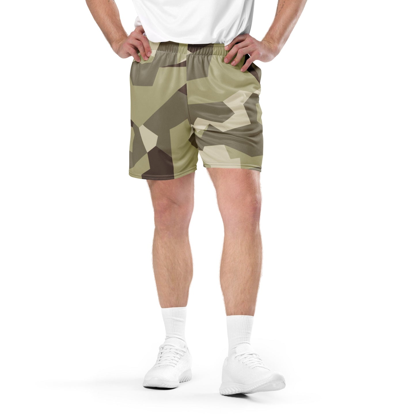 Swedish M90 Desert CAMO Unisex Mesh Shorts