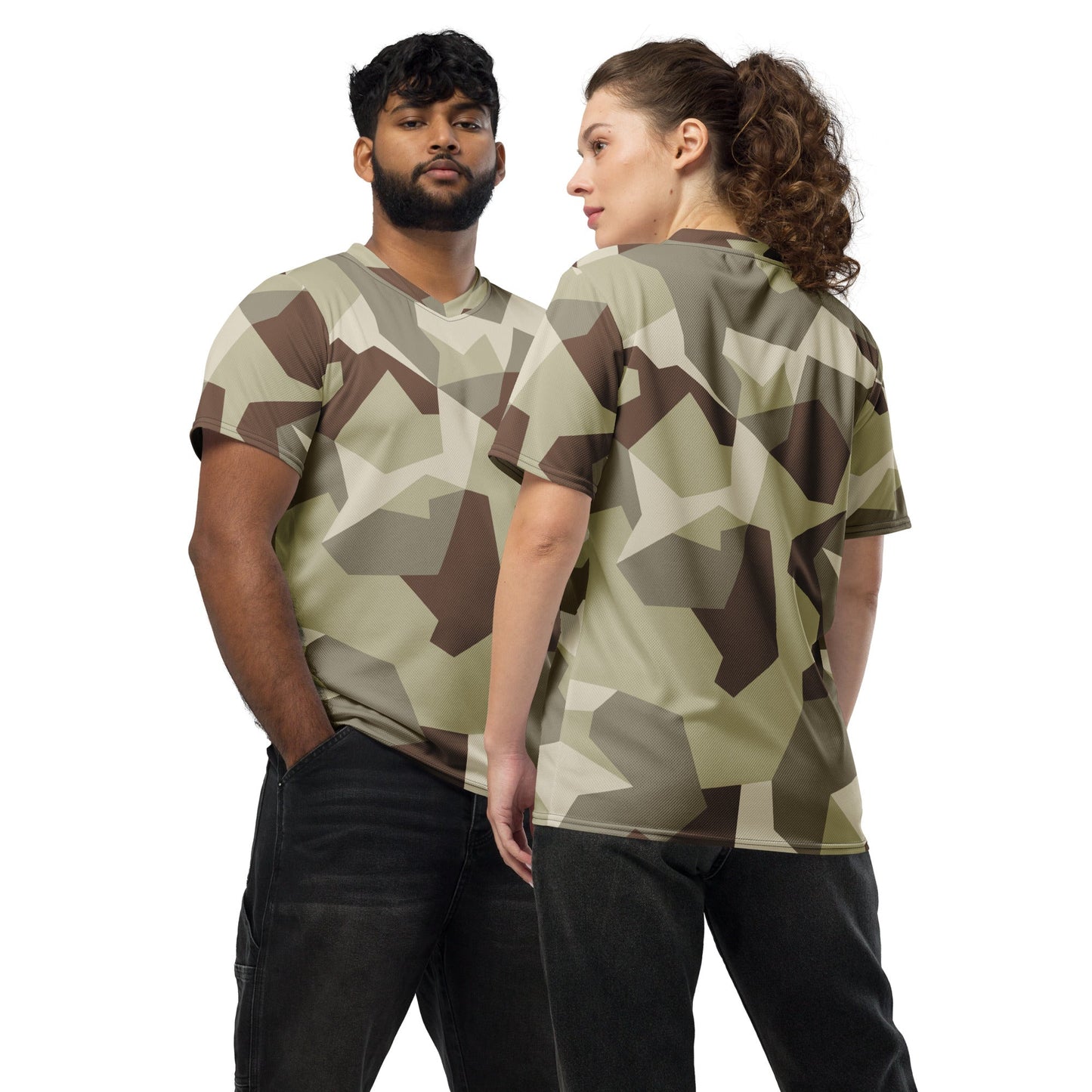 Swedish M90 Desert CAMO unisex sports jersey - 2XS - Sports Jerseys
