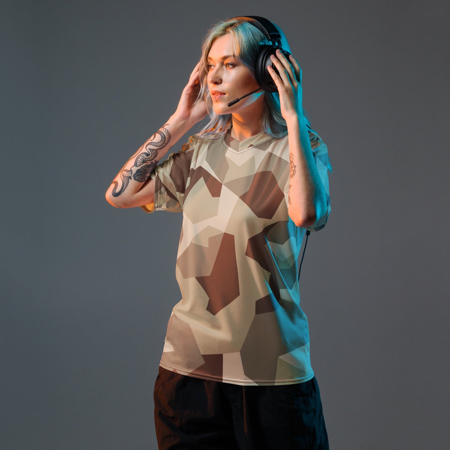 Swedish M90 Desert CAMO unisex sports jersey - Sports Jerseys