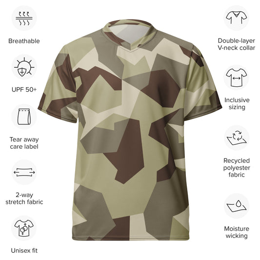 Swedish M90 Desert CAMO unisex sports jersey - Sports Jerseys