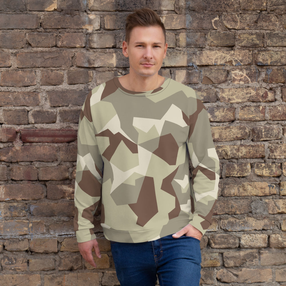 Swedish M90 Desert CAMO Unisex Sweatshirt - XS