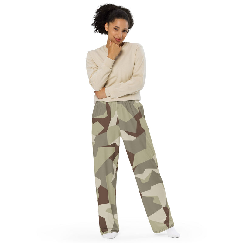 M90 Swedish Desert CAMO Unisex Wide-Leg Leisure Pants - Pant